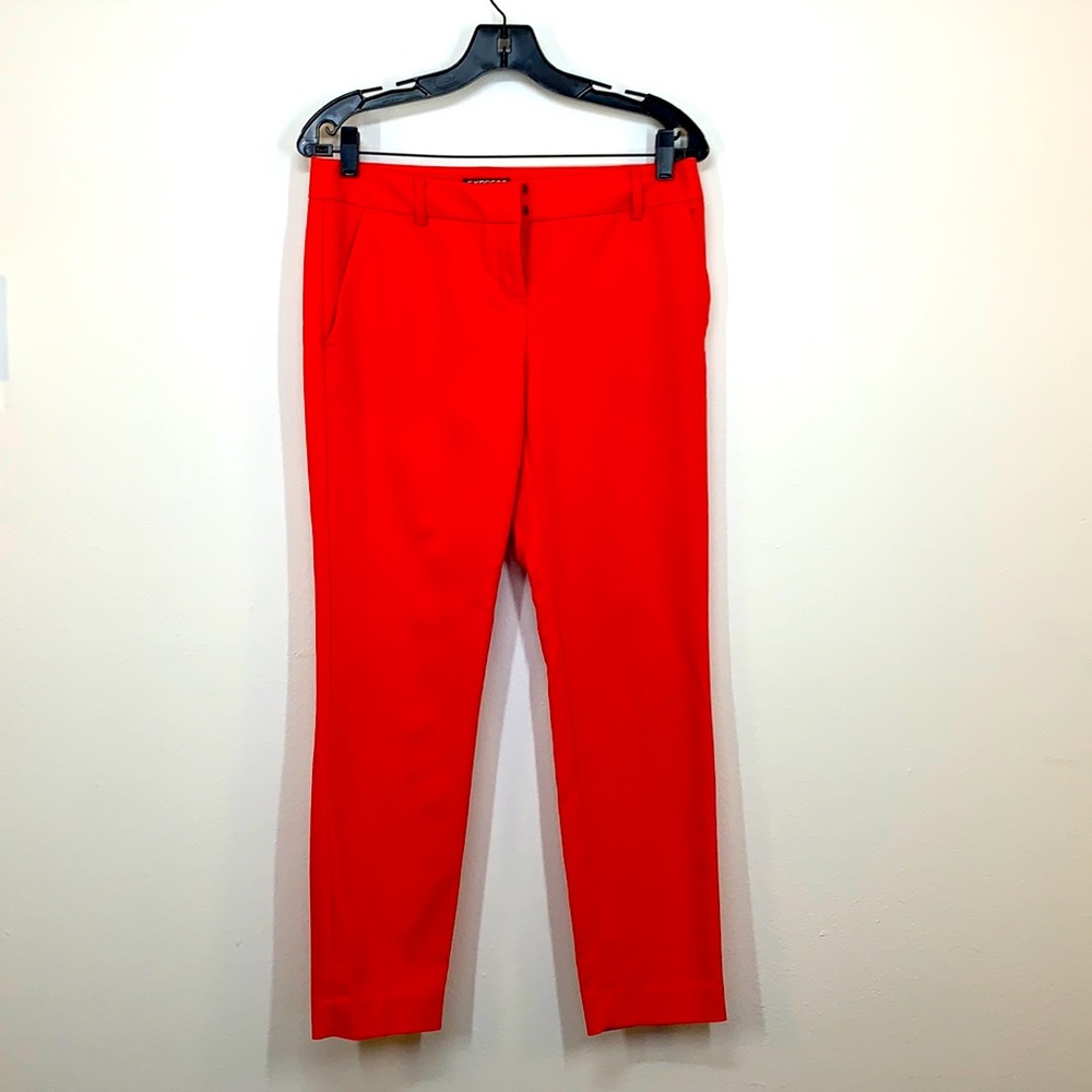 Express columnist  ankle leg coral red pants size 4R